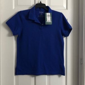 Plain blue polo